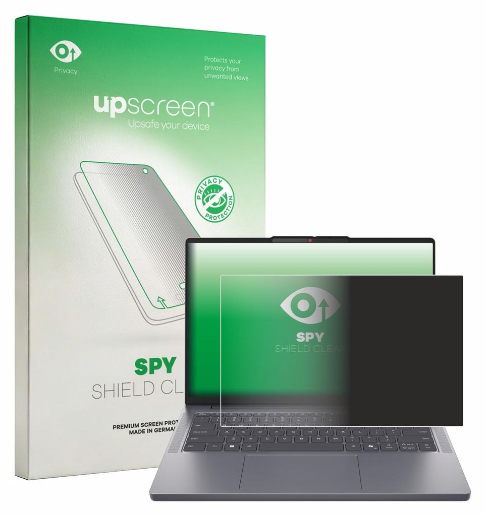 Für Lenovo IdeaPad Slim 3i Gen 11 14" Sichtschutzfolie Schutzfolie upscreen Anti-Spy Privacy Sichtschutz Blickschutz Display Schutz Folie Blaulich...