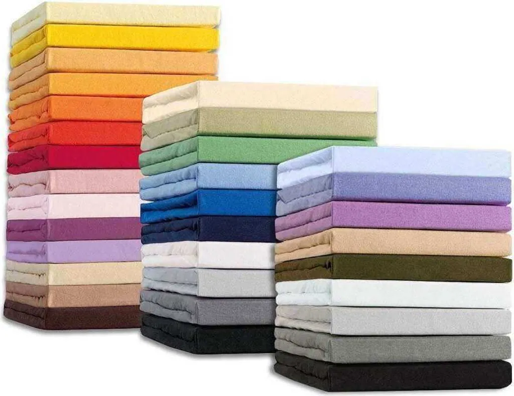 schlafgut Mako Jersey Interlock - Lenzuolo matrimoniale 140x200 cm - 160x200 cm Ecrù