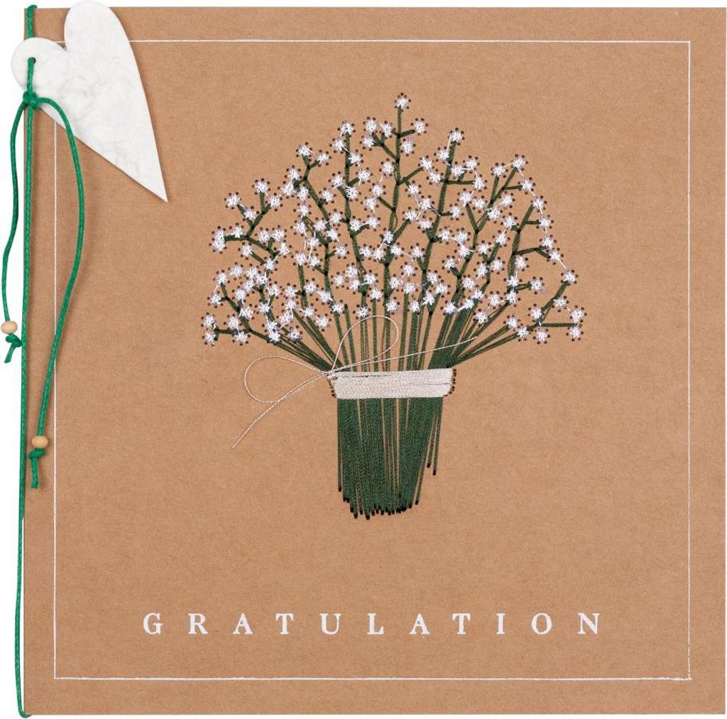 Räder XL-Strickkarte Gratulation 17x17cm