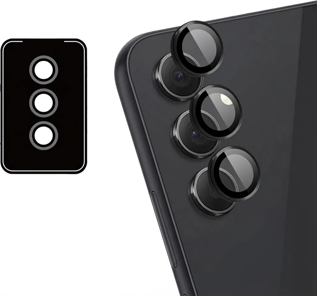 imoshion 2x Protezione Obiettivo Samsung Galaxy A55 - Vetro Temperato Nero
