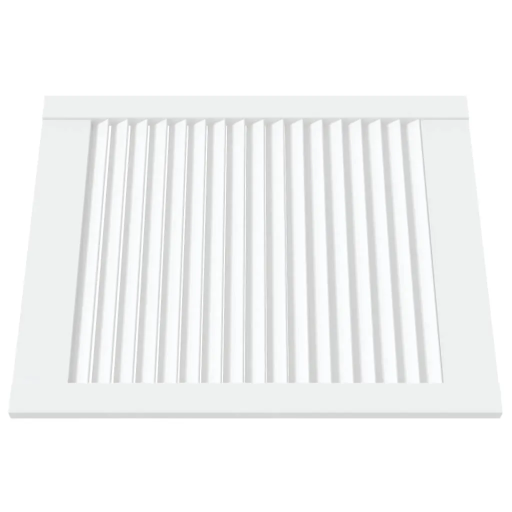 Set 2 Ante Persiana in Legno Bianco 61,5x49,4 cm per Arredo Interno - 3