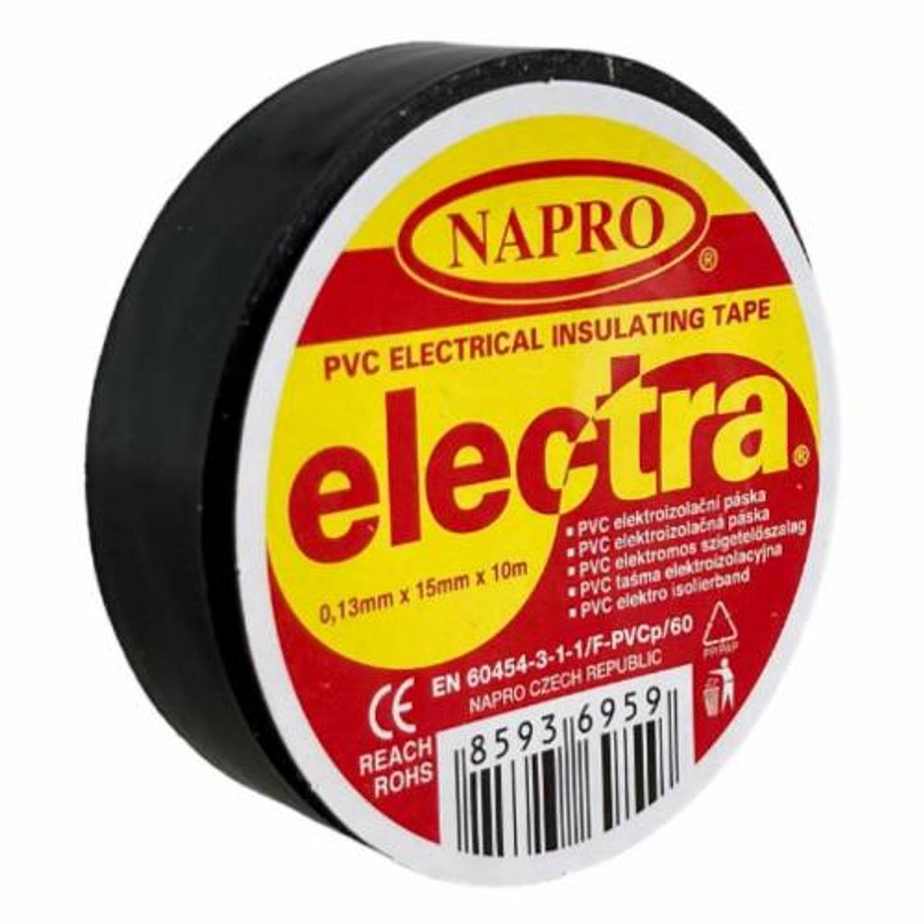 PVC Isolierband IZOVIAL, 10 m x 15 mm, schwarz