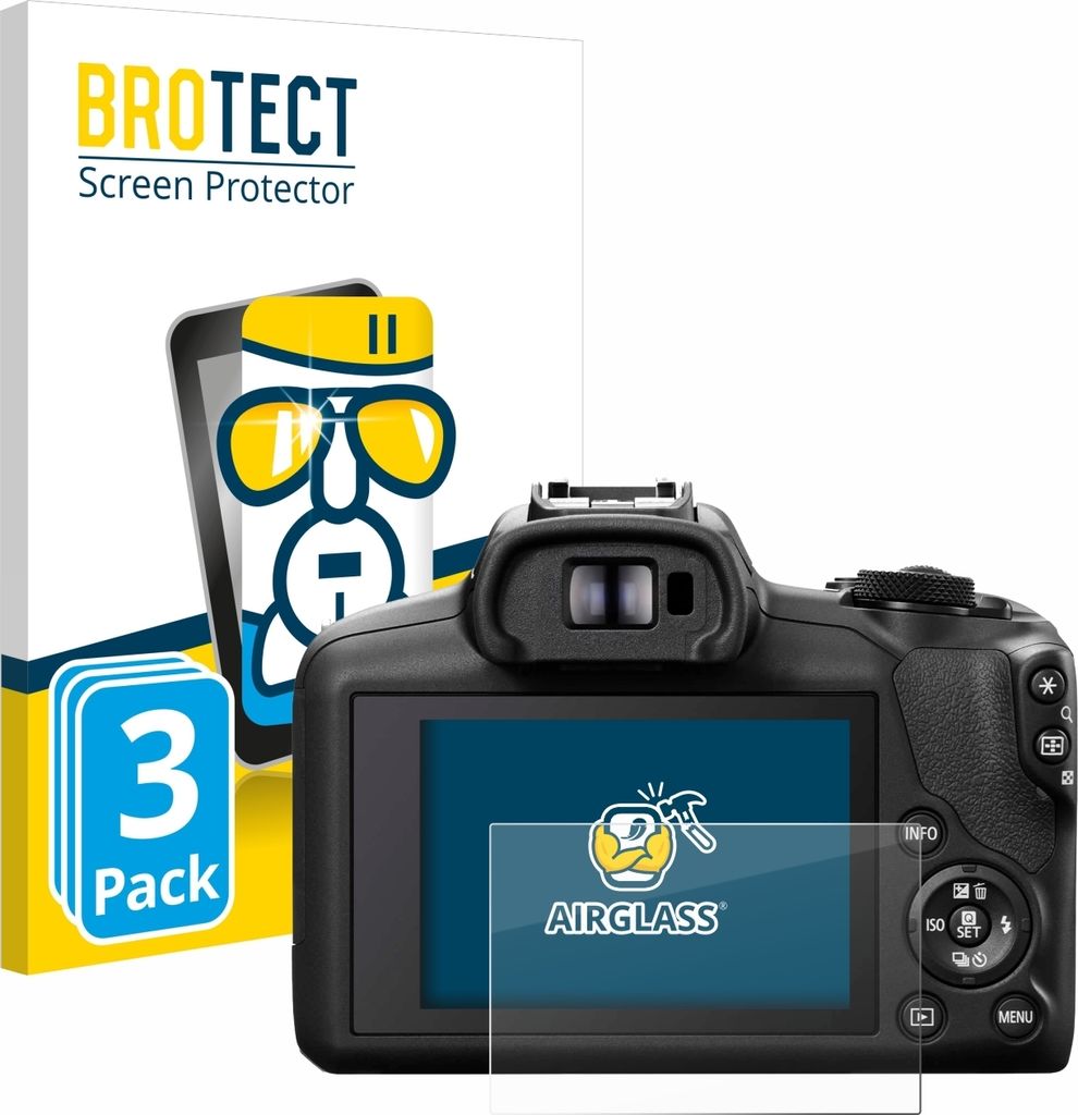 3x BROTECT Schutzglas für Canon EOS R100 Schutzfolie Panzer Folie Glas Display Schutz klar