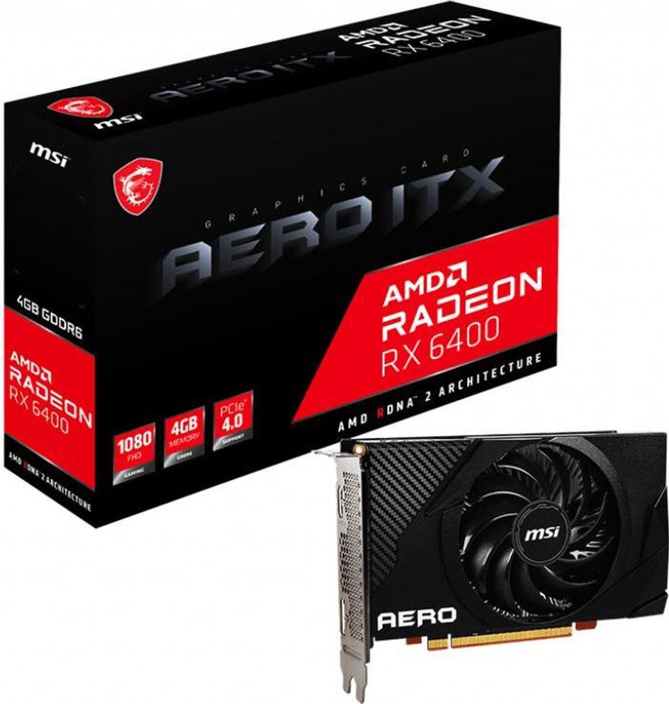 MSI Radeon RX 6400 AERO ITX 4G - Images Image du produit 