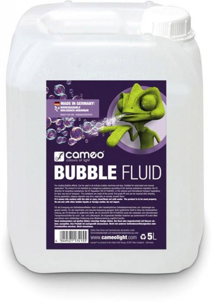 Cameo BUBBLE FLUID 5L Spezialfluid zur Erzeugung von Produktbild 