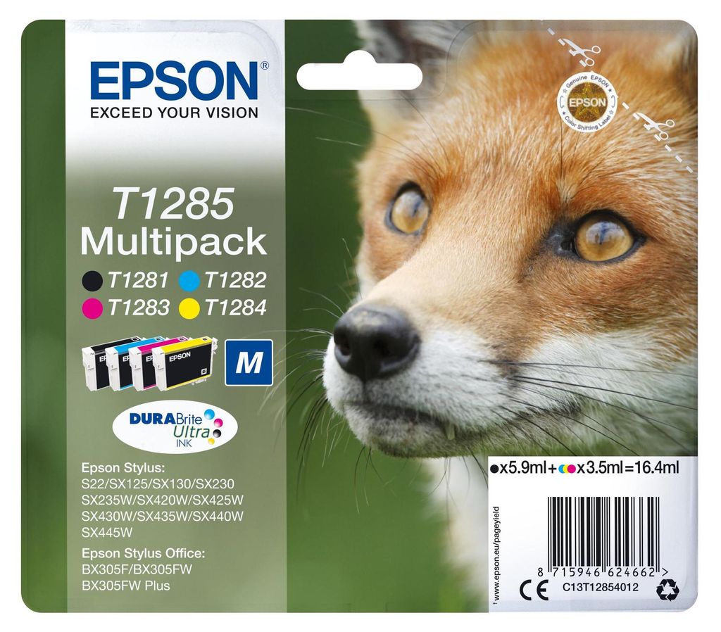Epson C13T12854022 Fox Cartuccia originale Multipack 4 Immagine del prodotto 