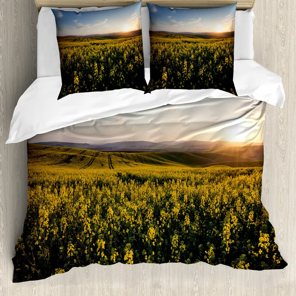 Copripiumino ABAKUHAUS 155x220 Paesaggio Tramonto - Antiacaro Lavabile