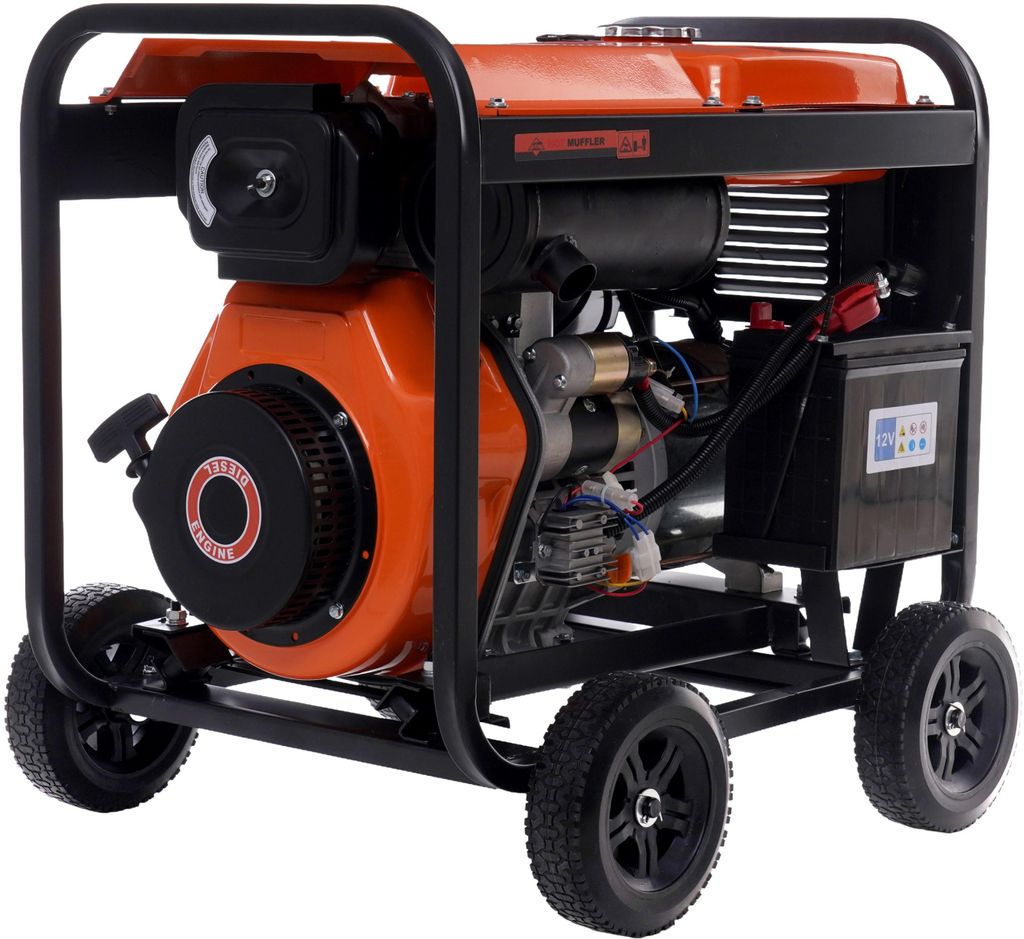 Diesel Stromgenerator Notstromaggregat 7,5kW 230V AVR Elektrostart