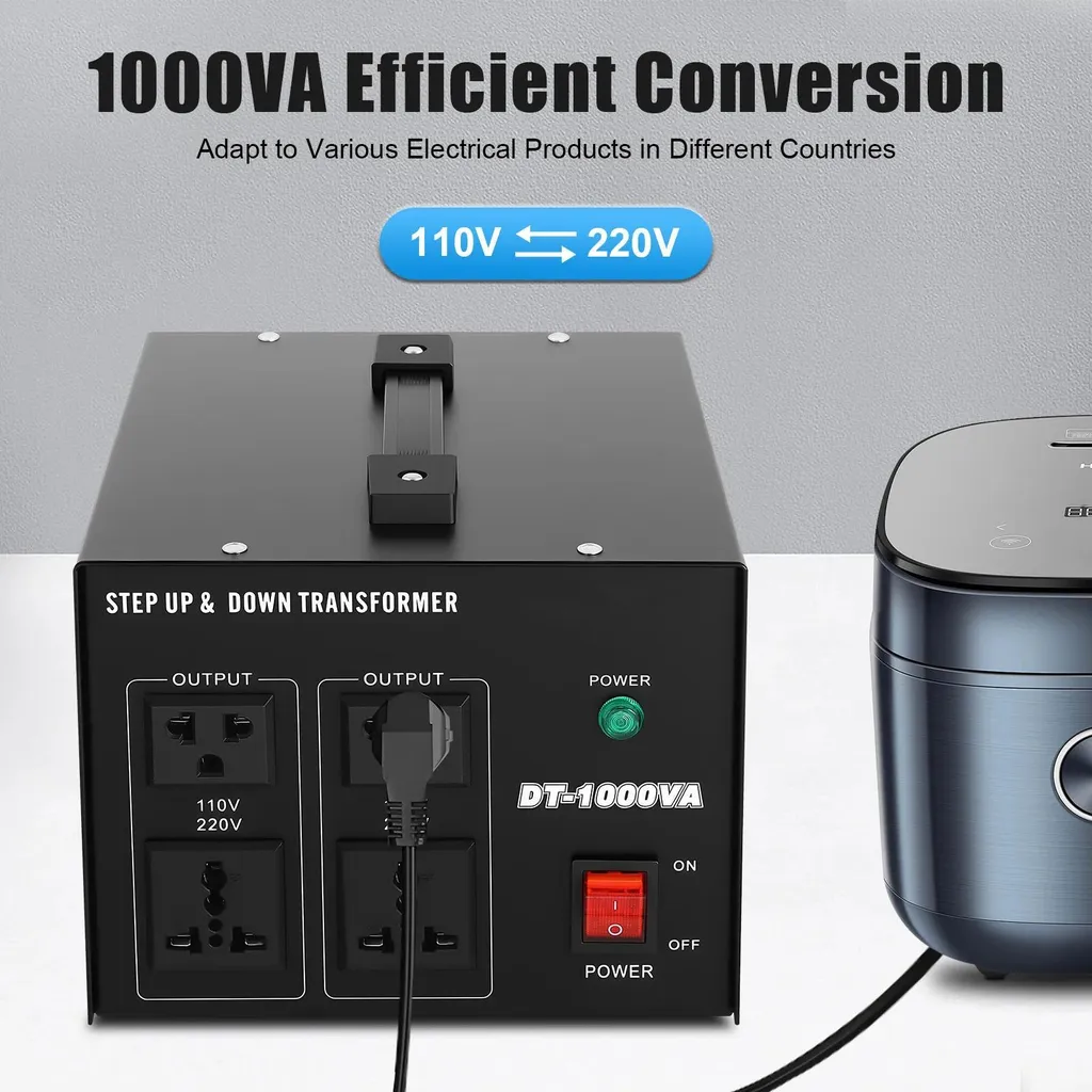 Transformateur Électrique Réversible 110V vers 220V - Puissance 800W - 5