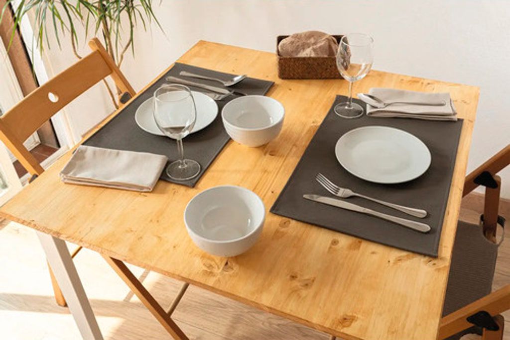 Monaco Fungi 2er Set Tischsets in Lederoptik