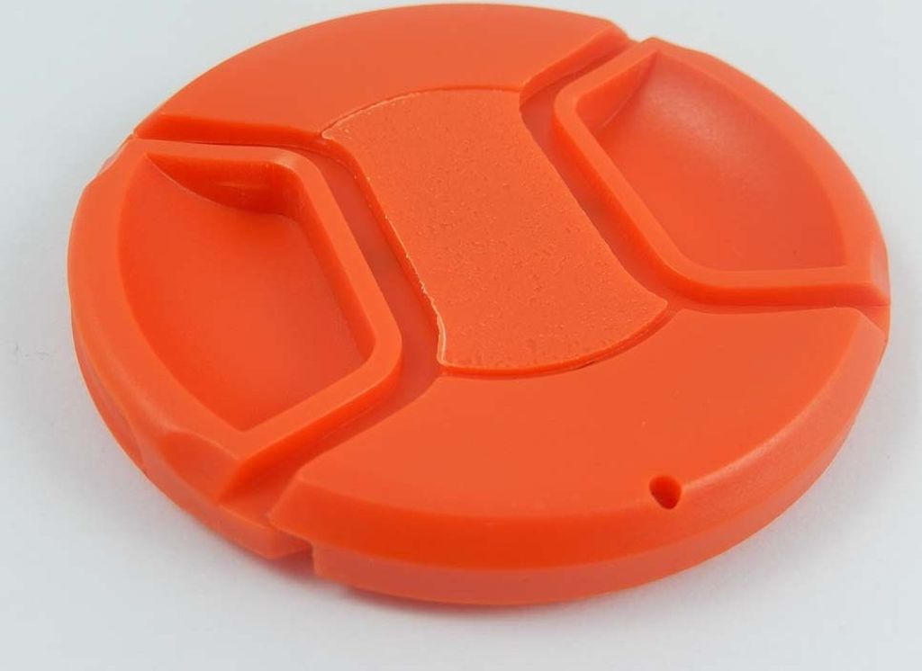 vhbw Universal Objektivdeckel 67 mm für Kamera - Kunststoff Rot, mit Innengriff