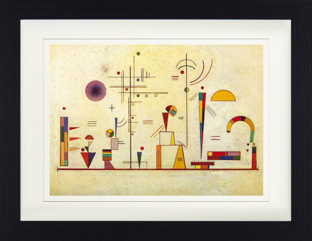 Wassily Kandinsky Gerahmtes Bild Mit Edlem Passepartout | Wand-Bilder | Im Bilderrahmen - Ernst Und Spaß, 1930 (30 x 40 cm)