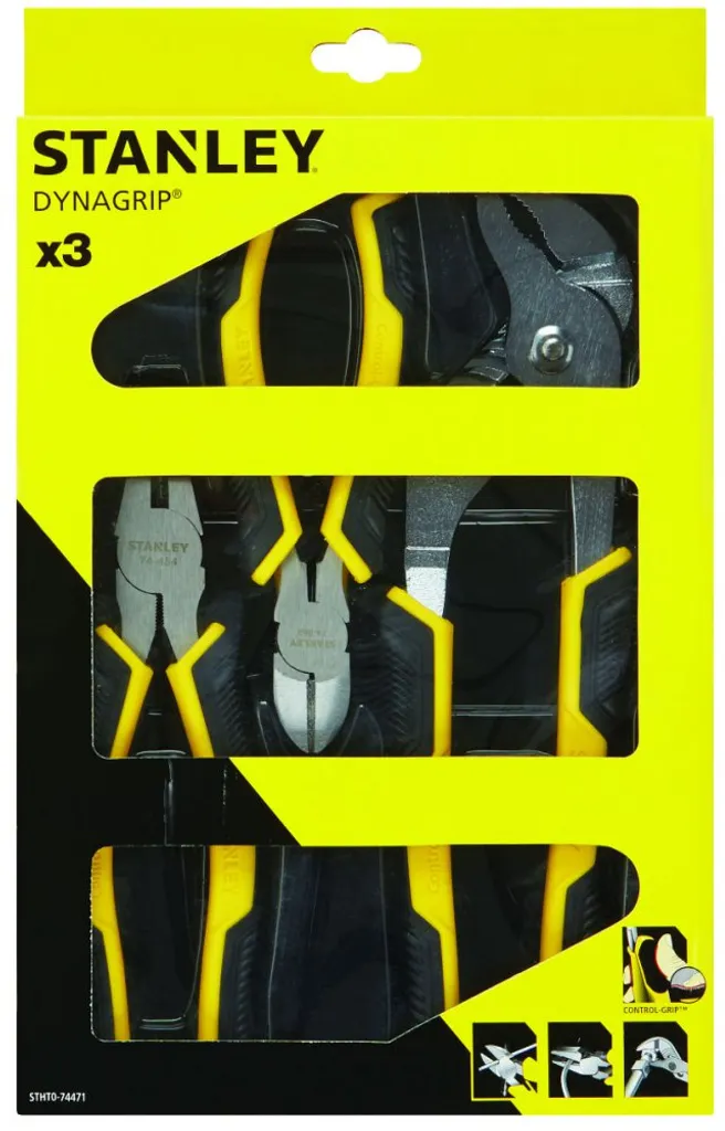 Stanley HTS Jeu de pinces Control-Grip 3 pièces STHT0-74456 Qualité - 3