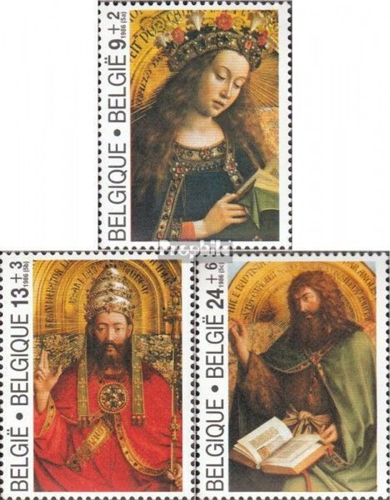 Briefmarken Belgien 1986 Mi 2257-2259 (kompl.Ausg.) postfrisch Kultur