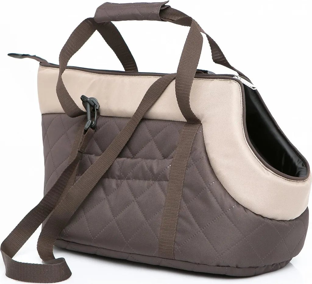 Borsa da trasporto per animali domestici misura 2 - 50×25×27 cm, robusta e di facile manutenzione, OEKO-TEX, con cerniera e tasche, per cani fino a 8 kg