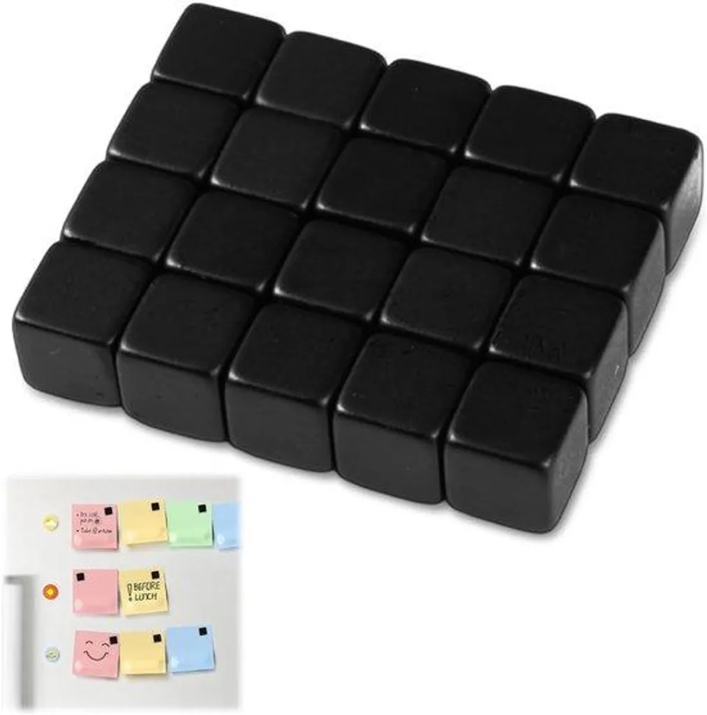 Cube magnétique en néodyme 8mm - Aimants puissants pour frigo et bureau