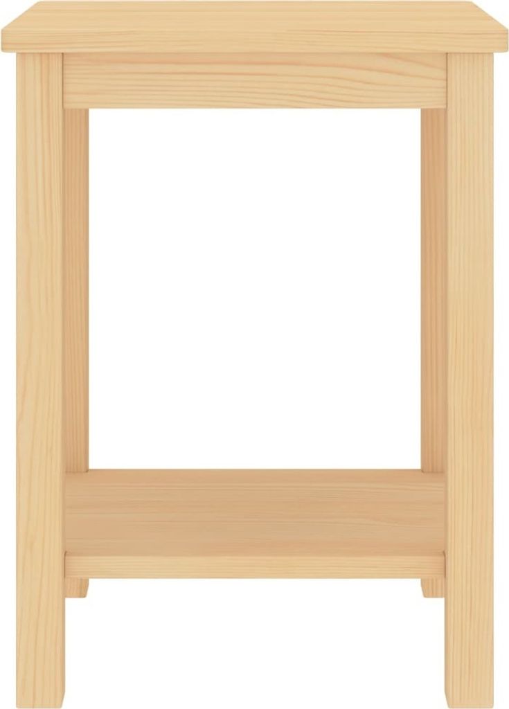 "Winterschlussverkauf "Nachttisch Elegantes Design - Beistelltisch - Nachtschrank - Natur 35x30x47 cm Massivholz Kiefer NeuMöbel 8261457