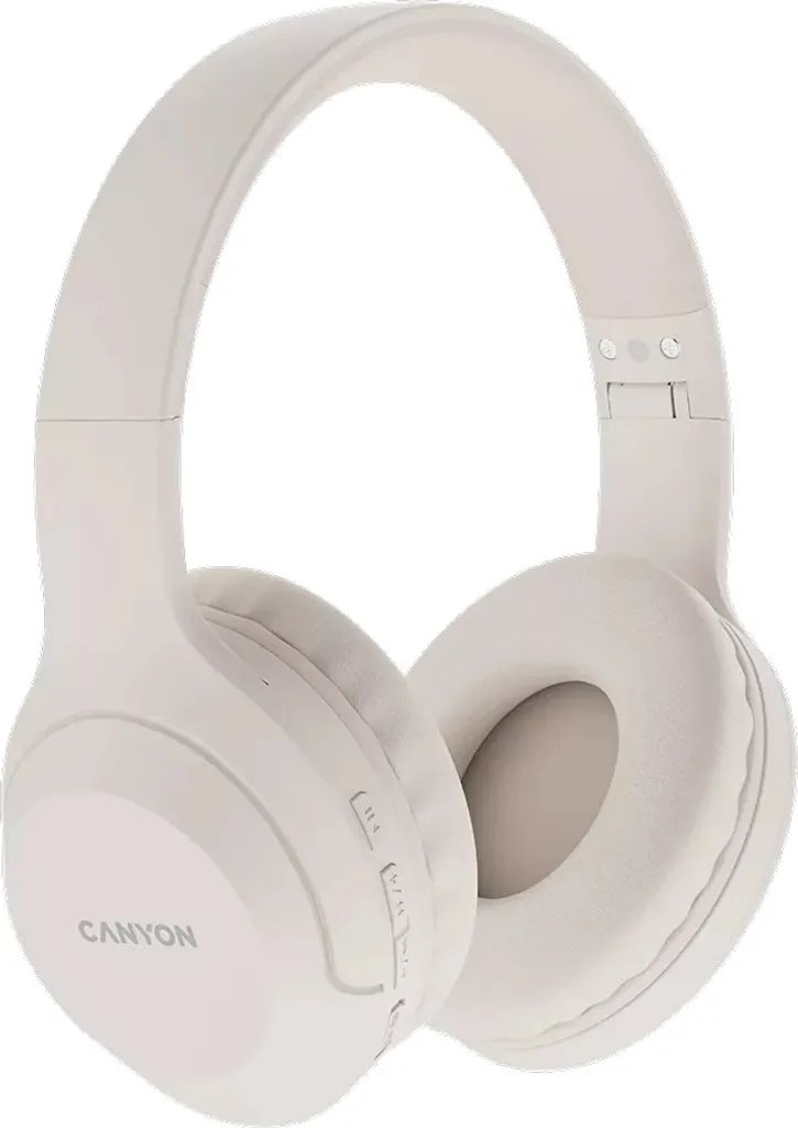 Canyon BTHS-3 Auricolari Bluetooth 5.1 Beige Stereo - Eleganti e Foldable