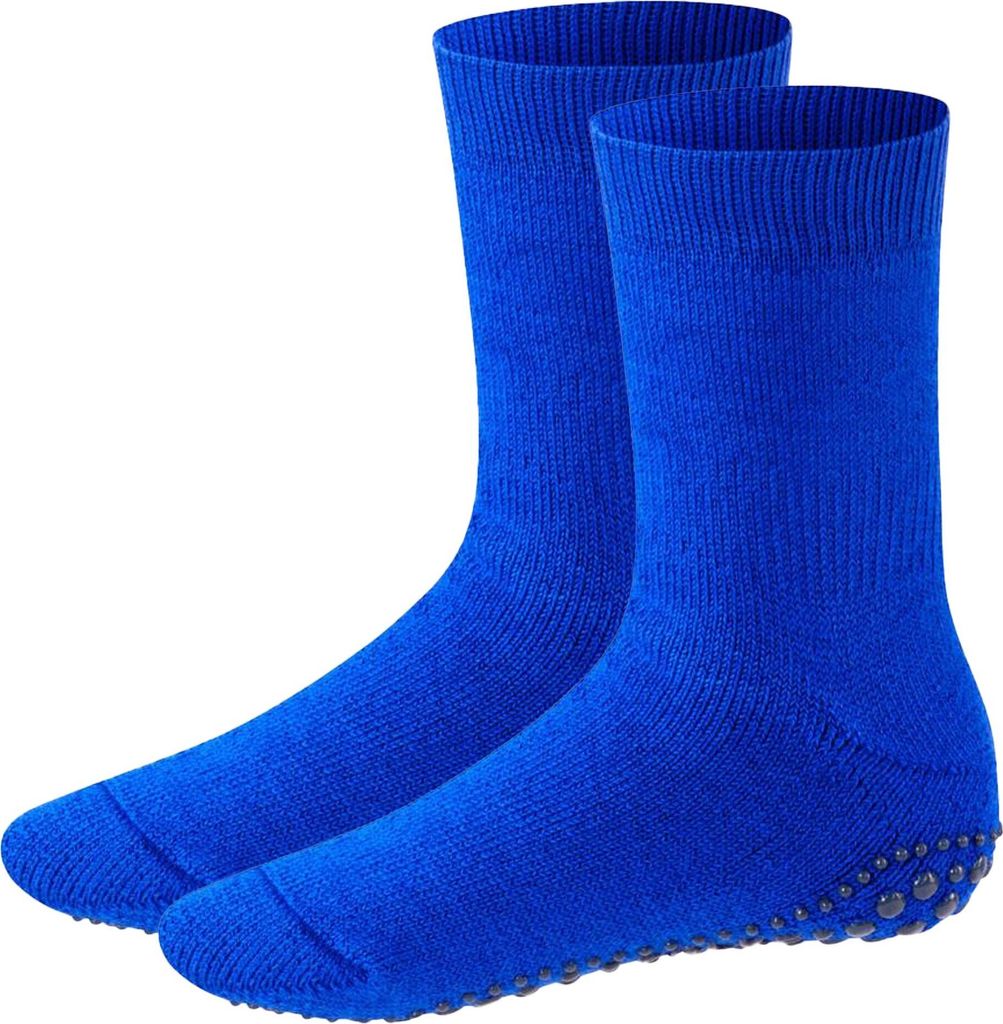 FALKE Kinder Stoppersocken 2er Pack - Catspads, Anti-Rutsch, Socken, Vollsohle, Merino-Wolle Blau 35-38