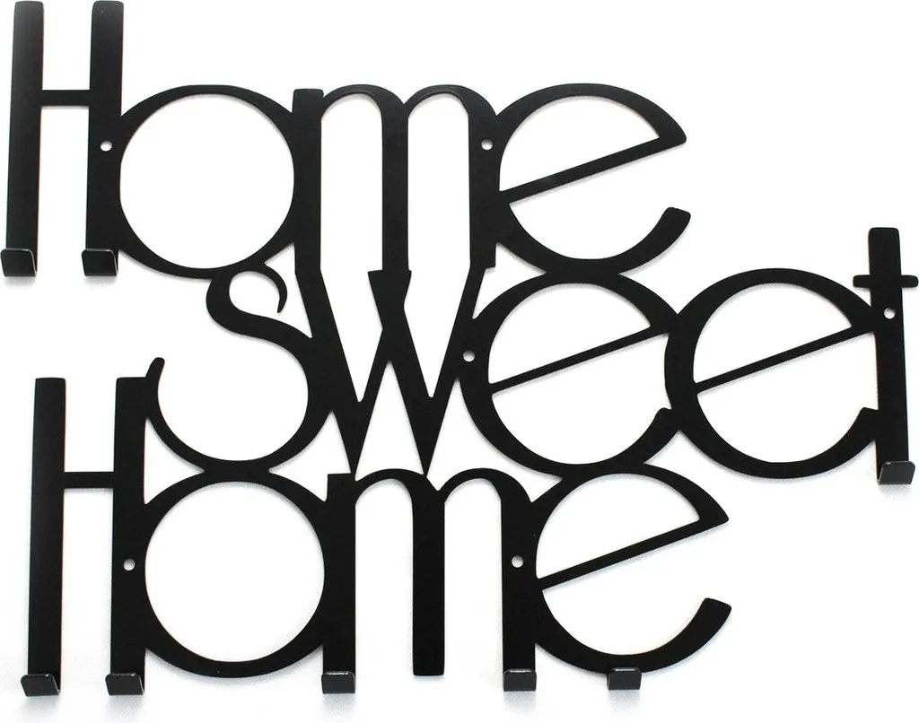 Déco murale Home Sweet Home Decorizzly - Idée décoration couloir noir
