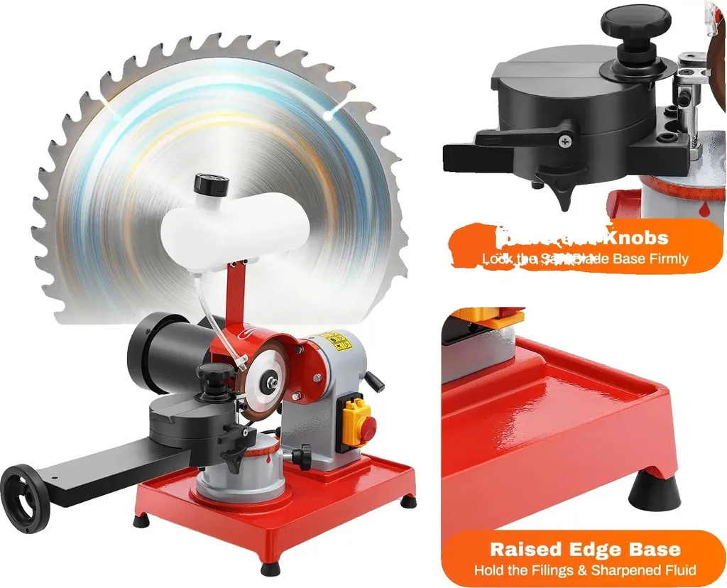 Affûteuse de lames de scie pour atelier bois angle réglable et 370W