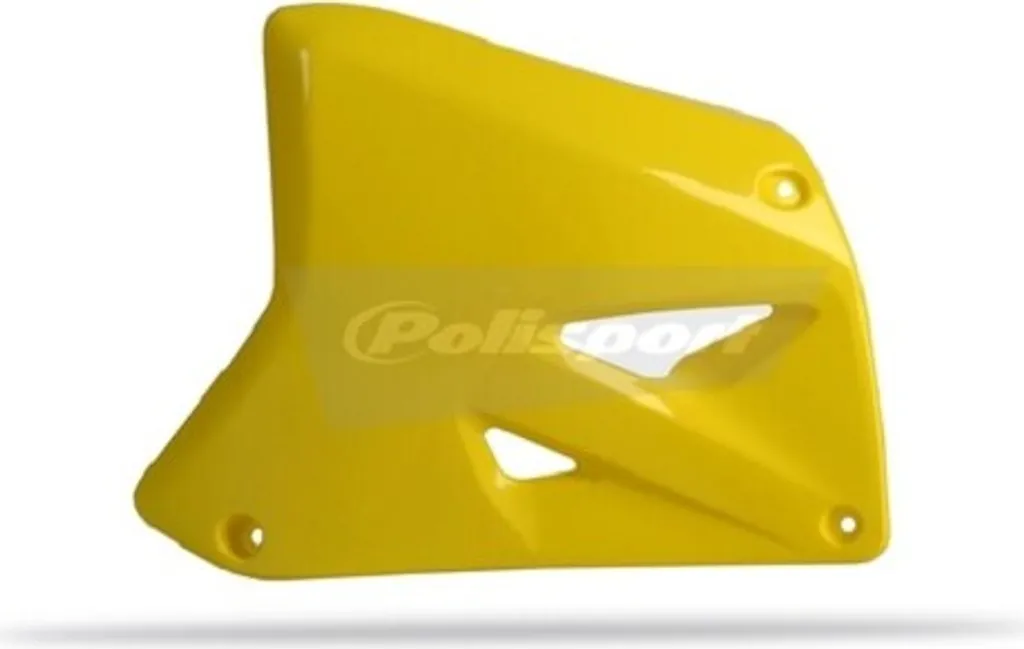 Spoiler Radiateur Polisport Jaune RM125-250 01-08 en Plastique Rigide