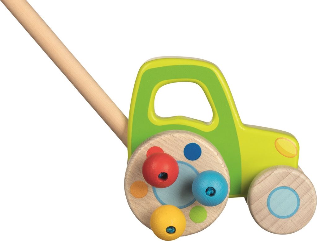GOKI Holztraktor auf einer Stange Produktbild 