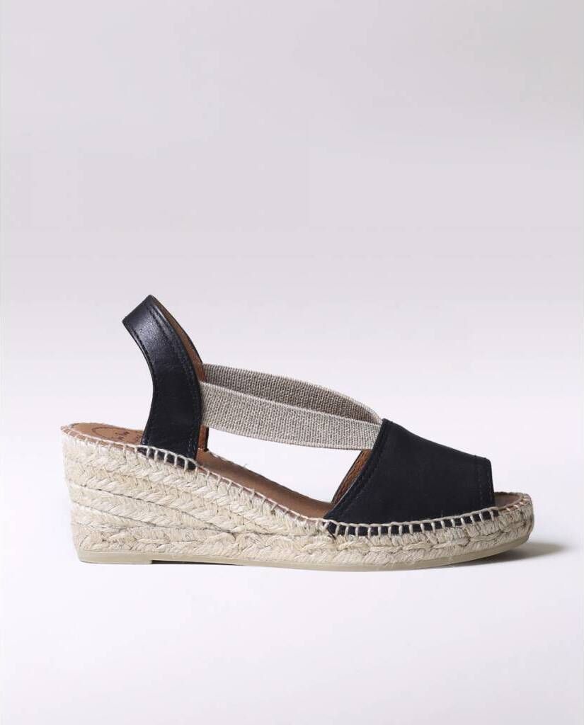 Toni Pons Teide-P Damen Espadrilles Negre Größe 40