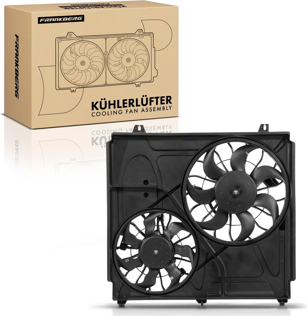 Ventilateur de refroidissement double avec cadre pour KIA Sorento I JC