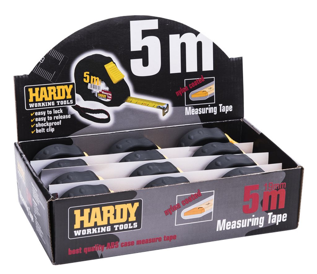 Hardex Bandmaß 5mx19mm Auto-Sperre 2K-Gehäuse