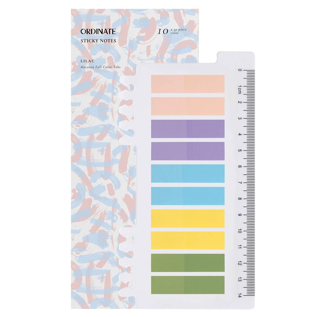 Ordinate-Lilac Haftstreifen | Transparente Haftnotizen | sticky notes | Index Tabs klebezettel | Beschreibbare Haftmarker pastell| stationary supplies