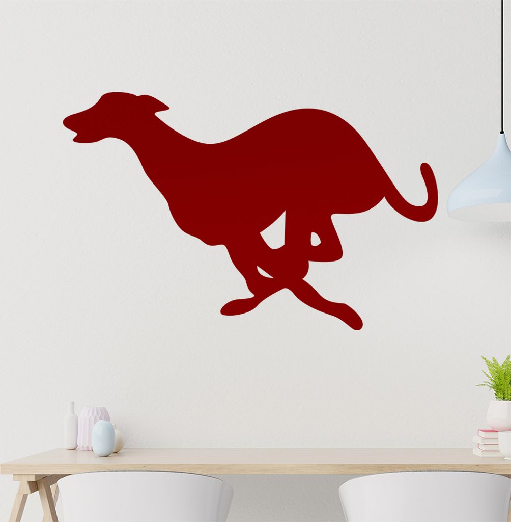 Windhund Wandtattoo in 6 Größen - Wandaufkleber Wall Sticker - Dekoration, Küche, Wohnzimmer, Schlafzimmer, Badezimmer
