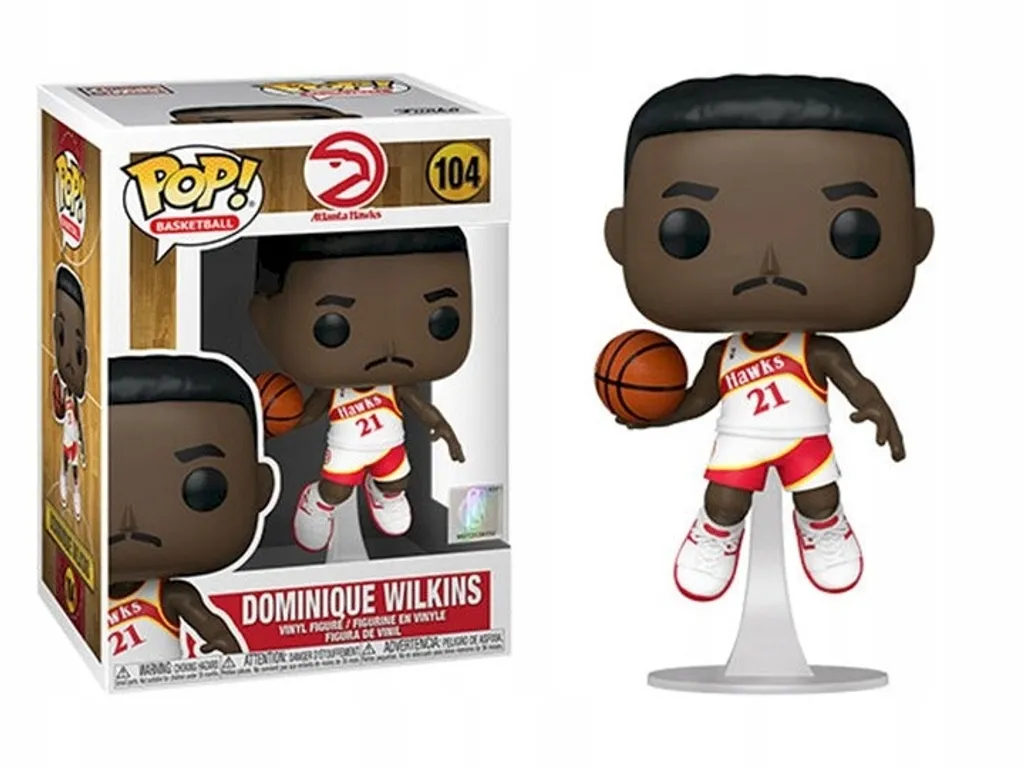 Décoration bureau NBA Dominique Wilkins Funko Pop figurine Atlanta Hawks
