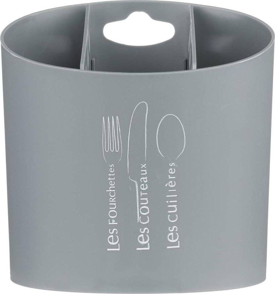 Besteckabtropfgestell 3 fächer grau - 5 five simply smart