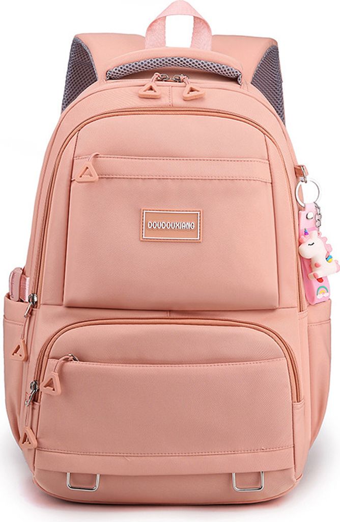 Schulrucksack Damen, Rucksack Travel Schultaschen für Mädchen im Teenageralter Leichter Causal Daypack Wasserdicht Bookbag, orange