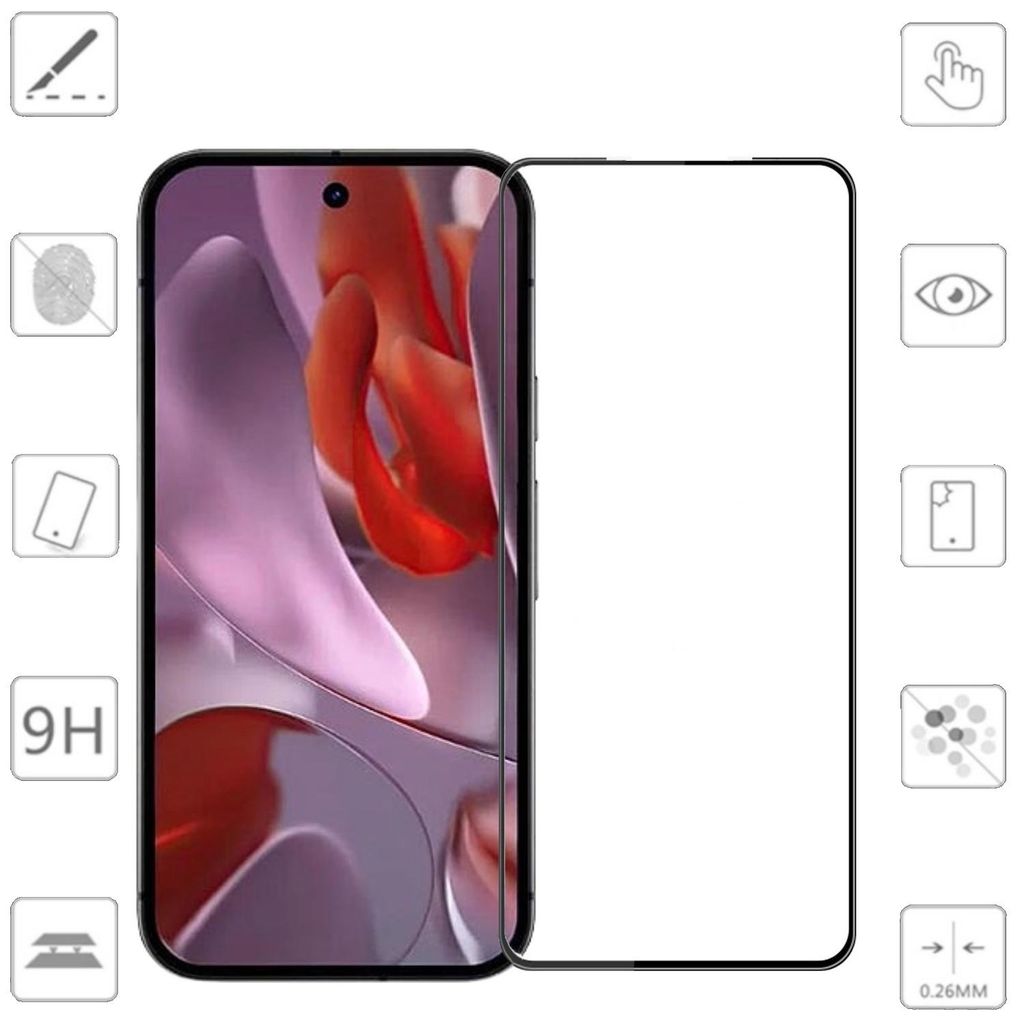 Für Google Pixel 9a 1x 3D Premium Display Full LCD H9 0,3mm Produktbild 