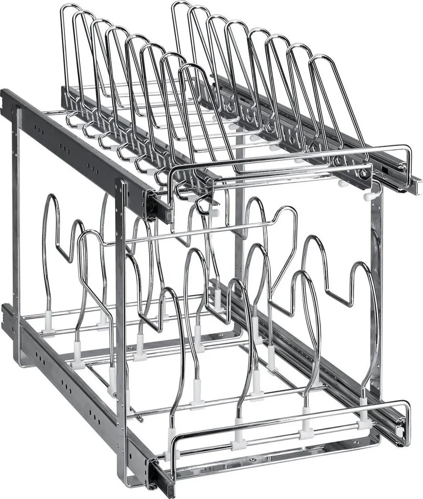 Support de Rangement Cuisine pour Casseroles et Couvercles sous Évier