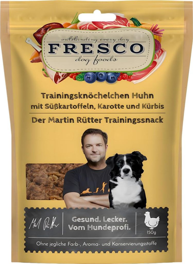 Fresco Martin Rütter Trainingsknöchelchen Huhn mit Produktbild 