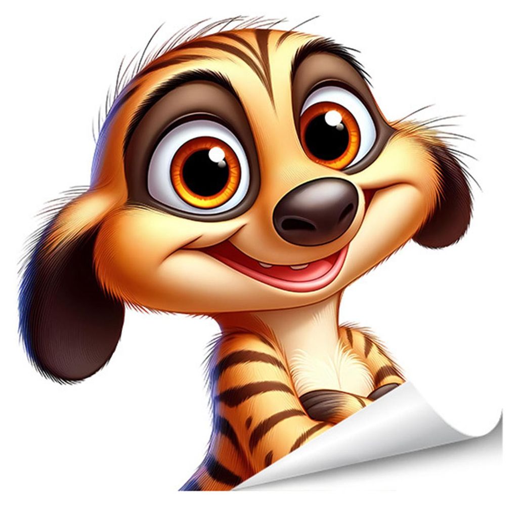 Statische Fensteraufkleber mit lustigen Cartoon-Tieren – wiederverwendbare, wasserfeste und abnehmbare Aufkleber für Zimmer, Büro, Zuhause, Gla...