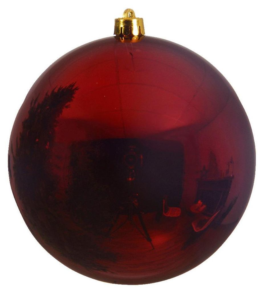 Kerstbal kunststof glitter horizontal lines Decoris Productafbeelding 