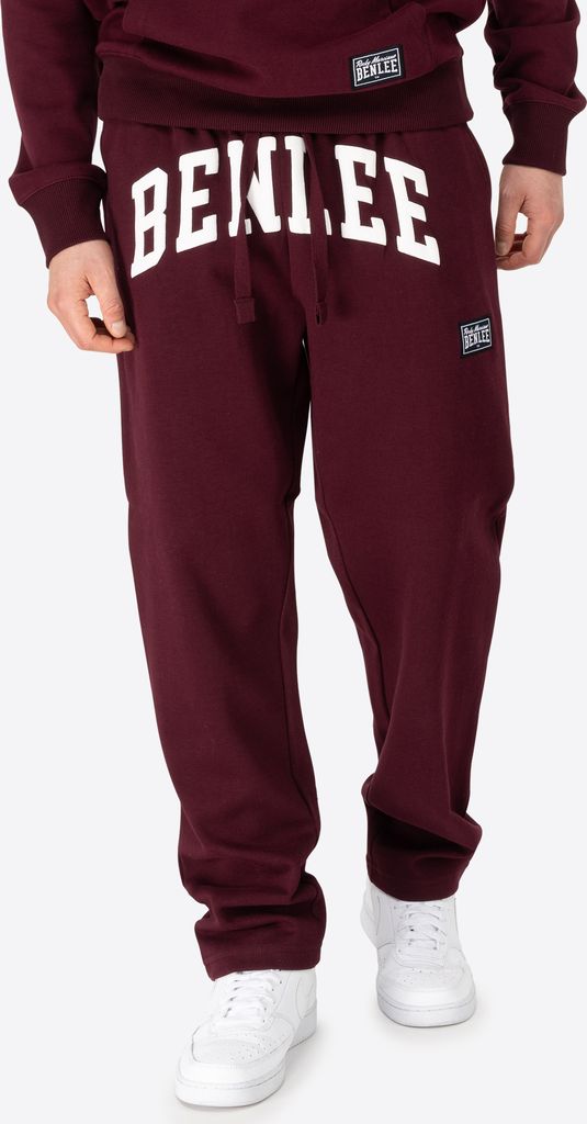 Herren Jogginghose normale Passform ATKINS Oxblood/White M BENLEE
