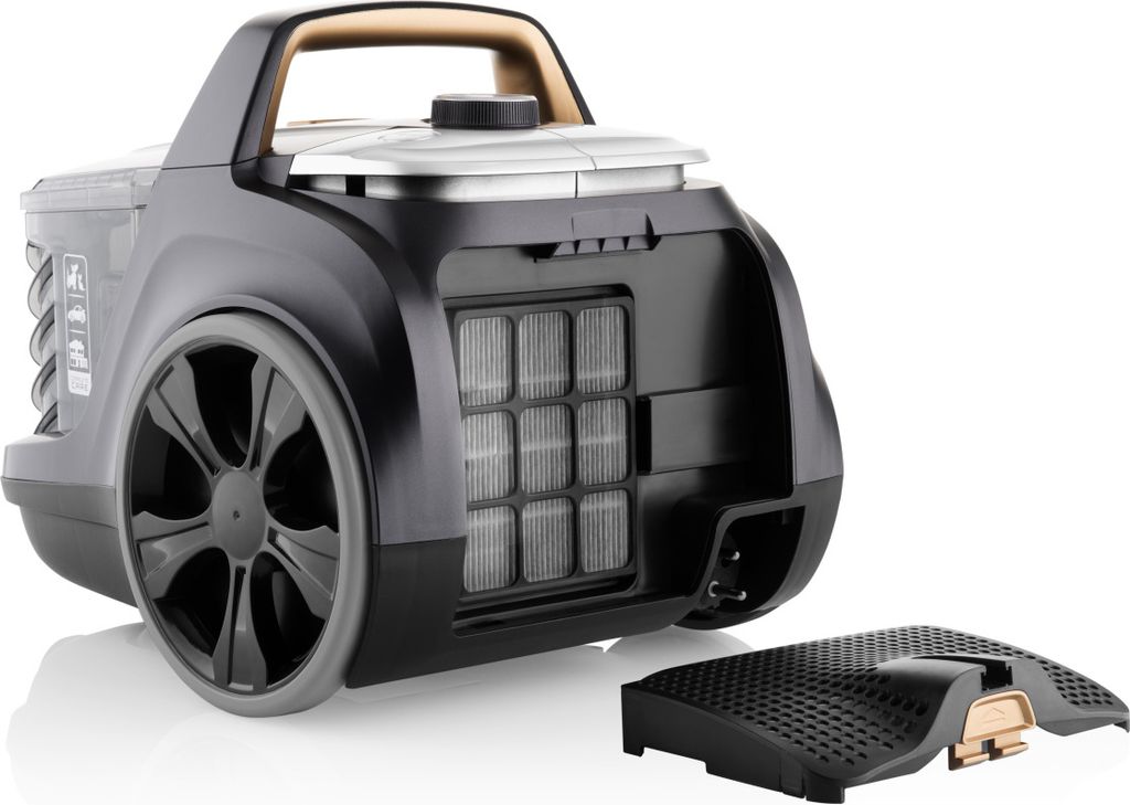 ETA GRANDE ANIMAL beutelloser Staubsauger ETA222390000, 850W, 2 x HEPA Filtr, DermoPet-Aufsatz, ECO Motor, 360 ° drehbares Rad