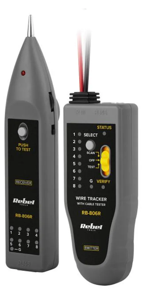 Testeur REBEL RB-806R avec sonde de recherche et traçage de fils