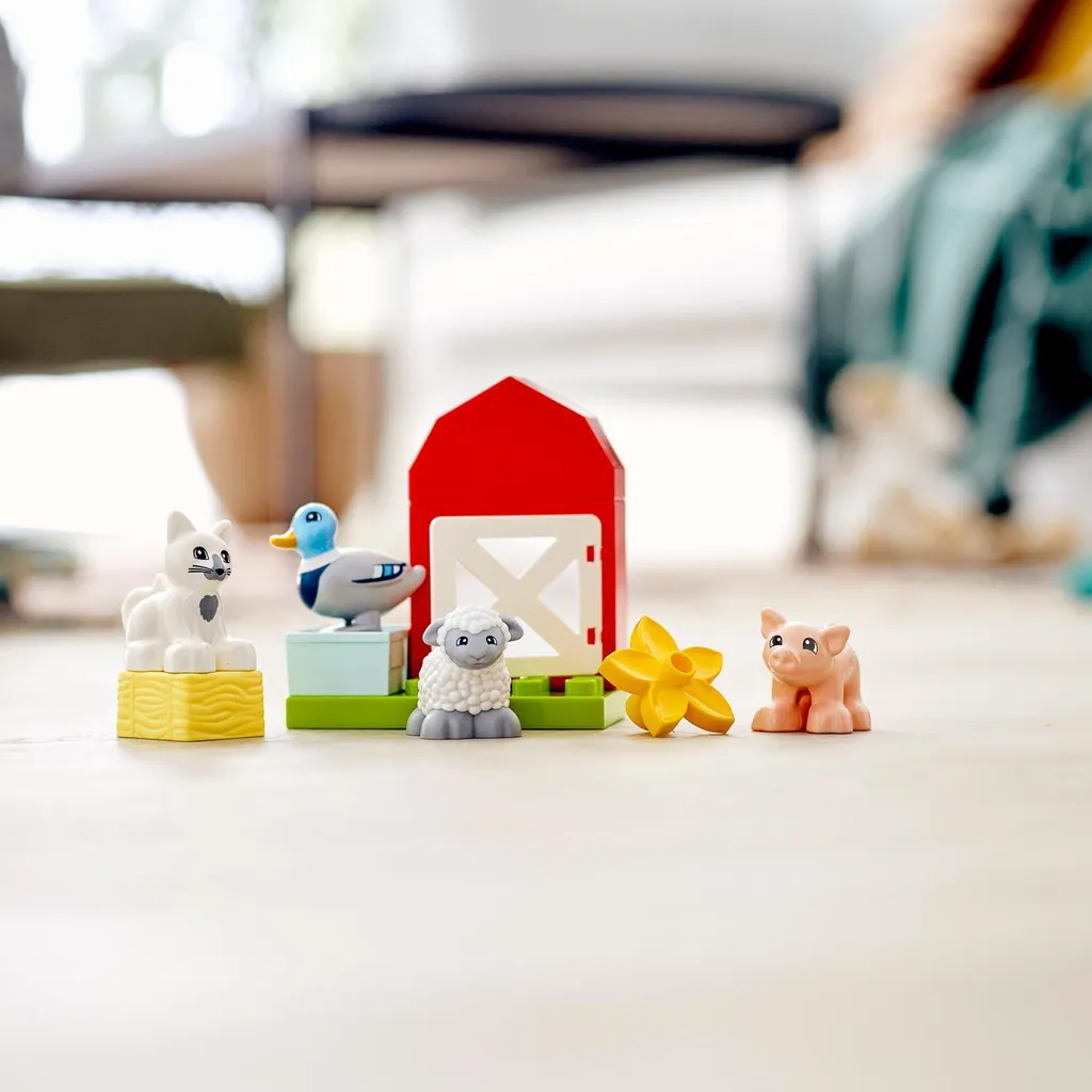 LEGO DUPLO 10949 Figurines Animaux de la Ferme : Kit éducatif de 11 pièces