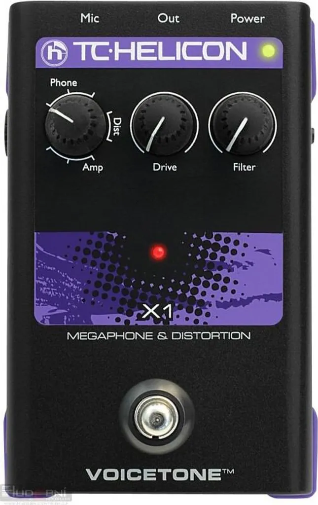 TC Helicon VoiceTone X1 Megaphone et Distorsion pour Voix Studio