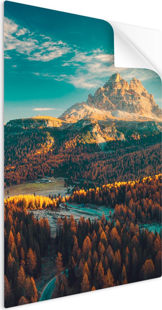 SpaceRebels Bilder Wandsticker 40x60 - Wanddeko Landschaft Gebirge - Selbstklebende Wandtattoo Wandsticker - Modernes Bild auf PVC-Folie - Wandbild...