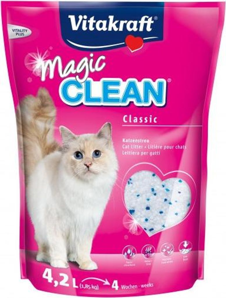 Katzenstreu Magic Clean 4 Wochen 4,2 Liter – VITAKRAFT