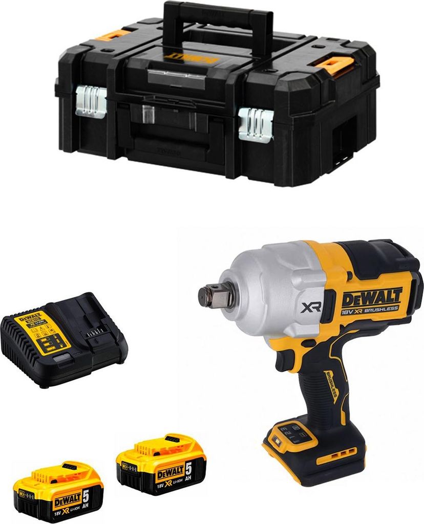 Schlagschrauber DeWALT DCF964P2T (2 x 5,0 Ah + DCB115 + TSTAK II)