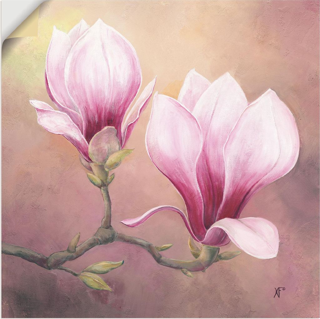 ARTland Wandbild, selbstklebend Späte Magnolie Größe: 30x30 cm