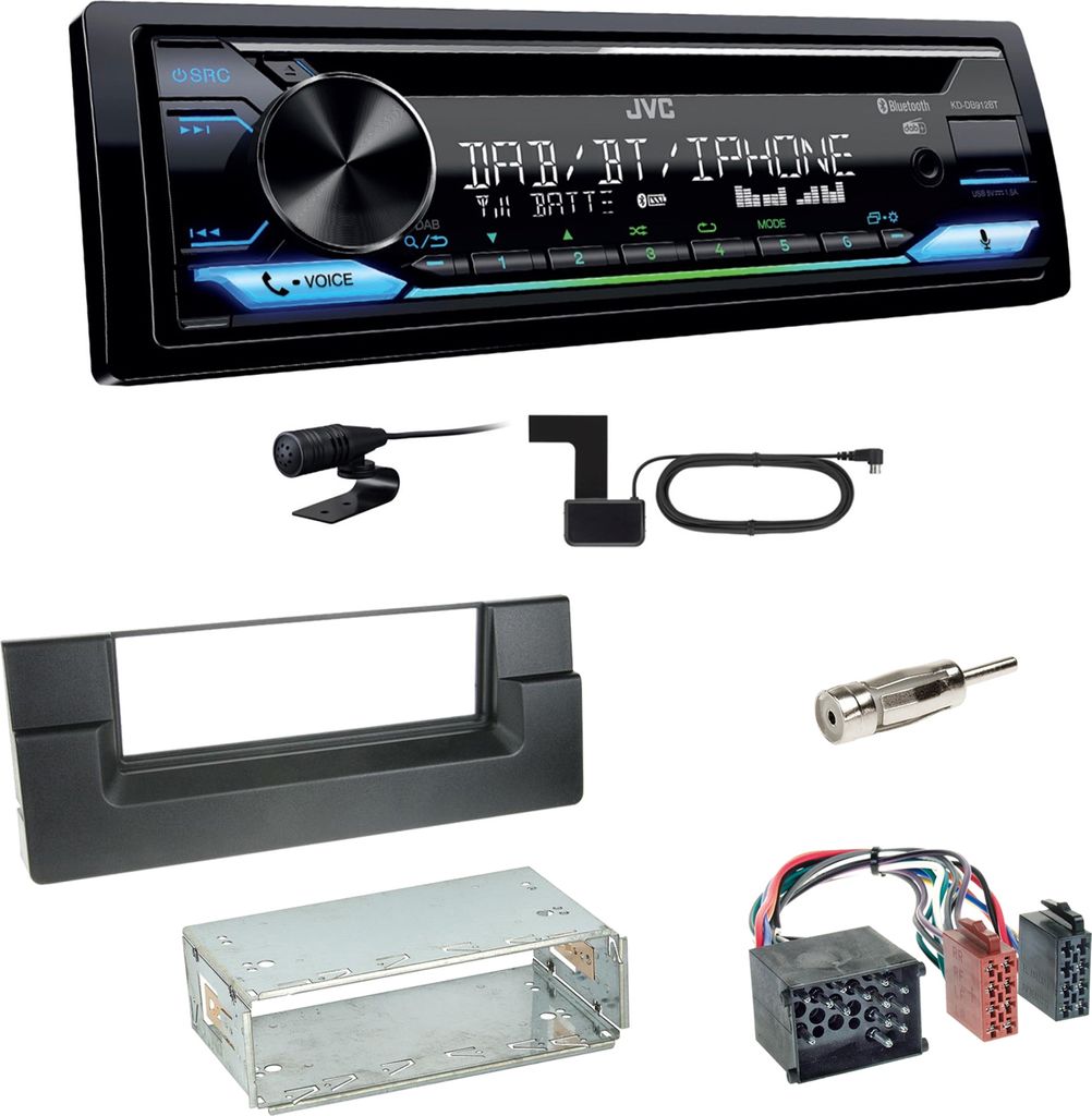 JVC KD-DB912BT Digitalradio Bluetooth Einbauset für BMW 5er Produktbild 
